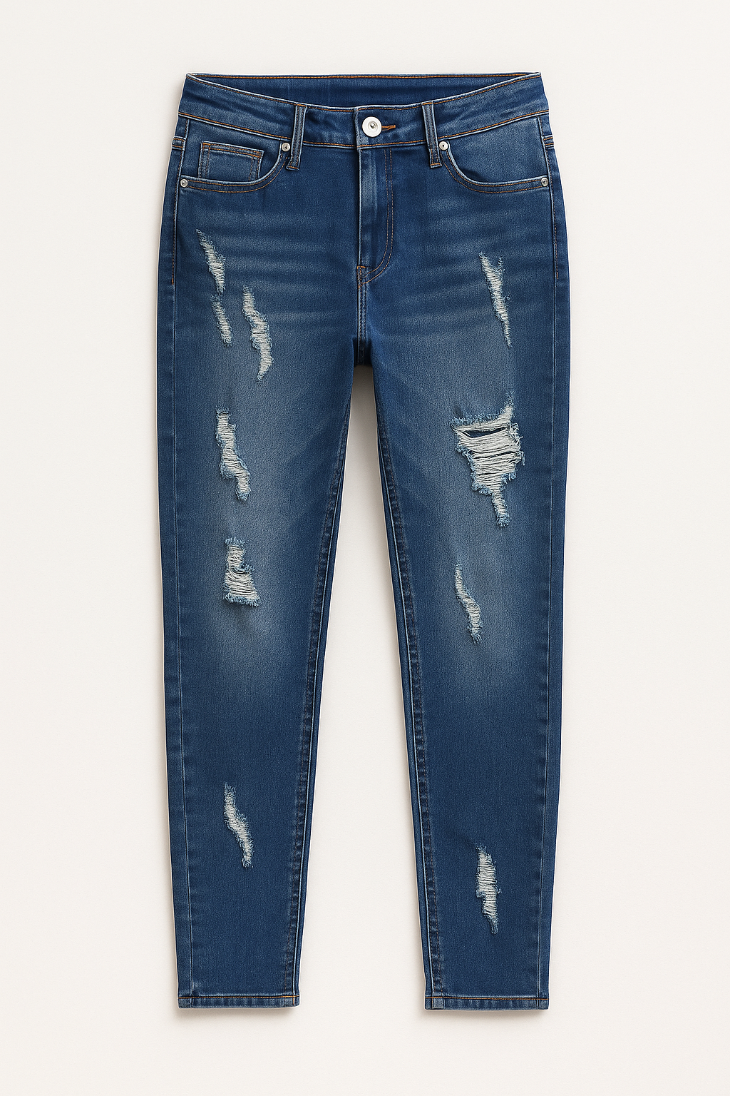 Recess Rebel” Distressed Skinny Jeans