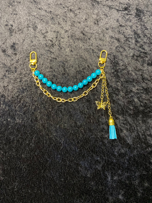 Ocean Breeze Charm – Teal & Gold