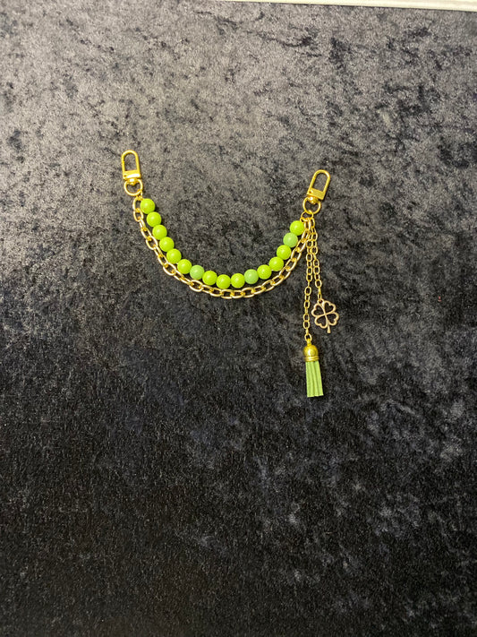 Lime Glow Charm – Green & Gold