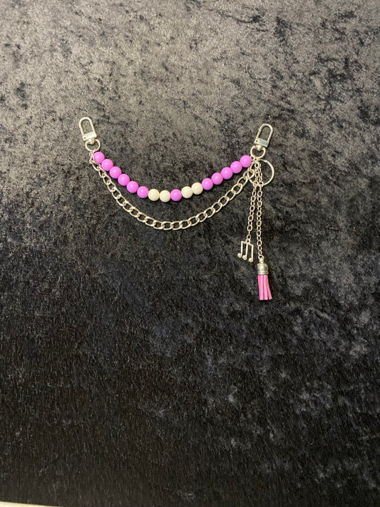 Lavender Muse Charm – Lilac & White