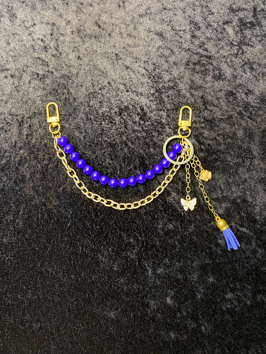 Royal Vibe Charm – Blue & Gold