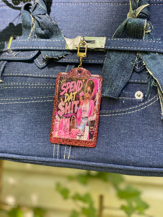Spend Dat $H!T™ Luxury Glitter Bag Hang Tag Charm