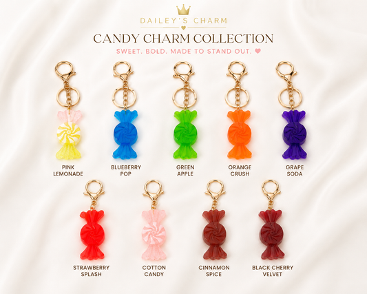 Candy Charm Collection | Handmade Resin Bag Charm & Keychain