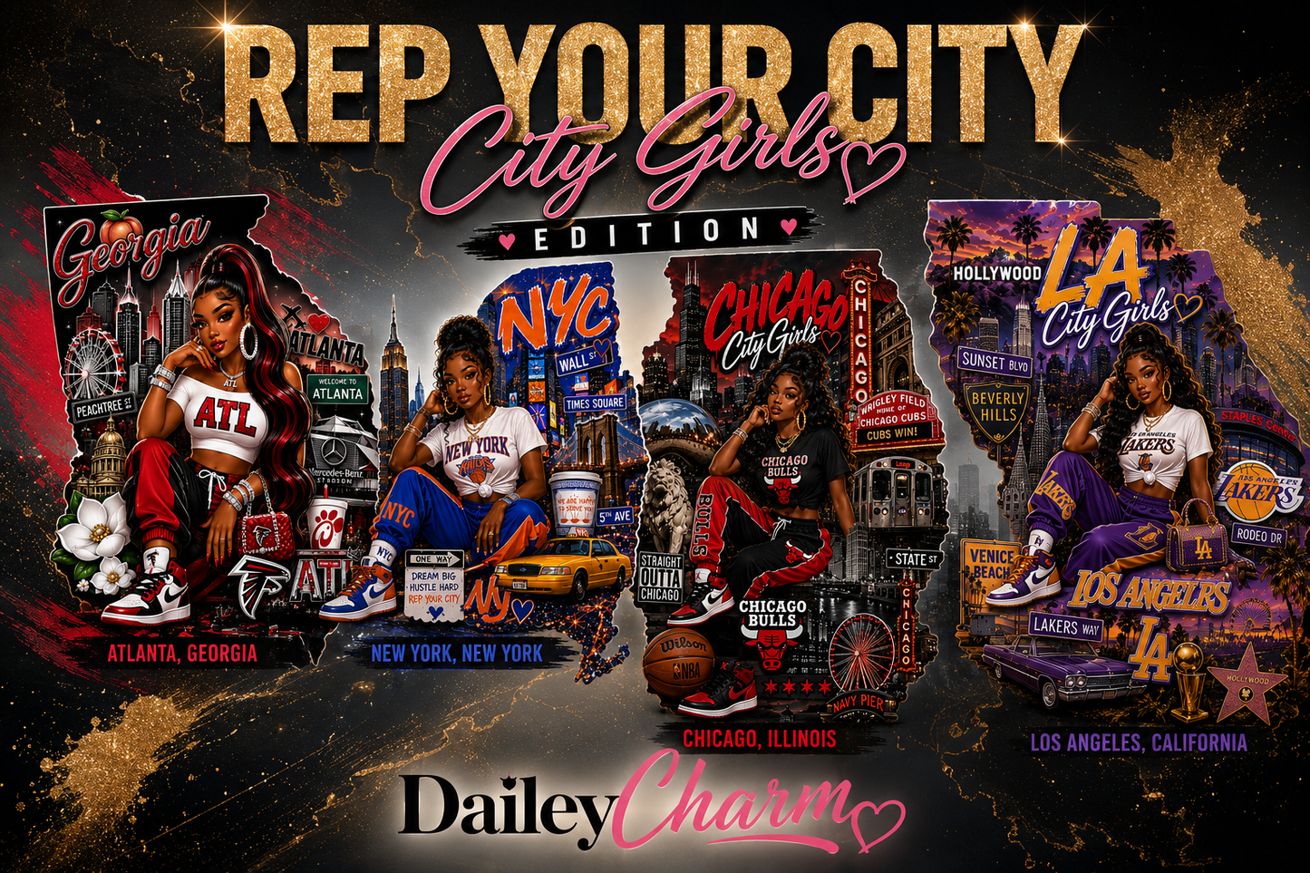 Rep Your City™ | City Girls Edition Bag Charm Collection