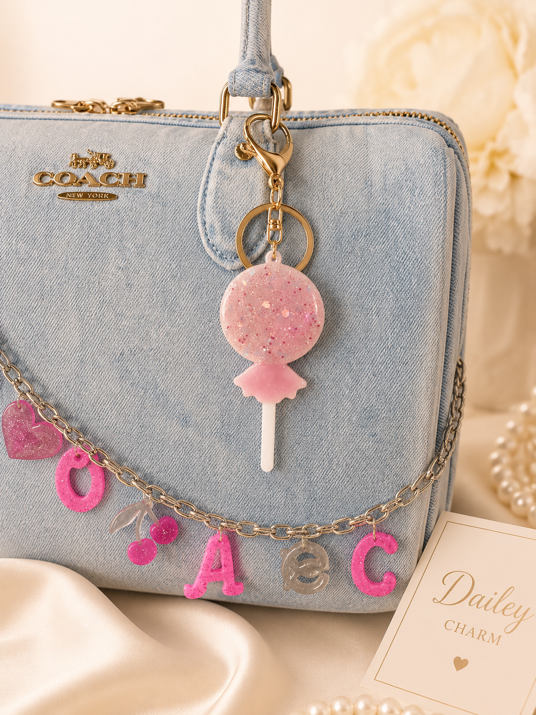 Sweet Pop Lollipop Bag Charm