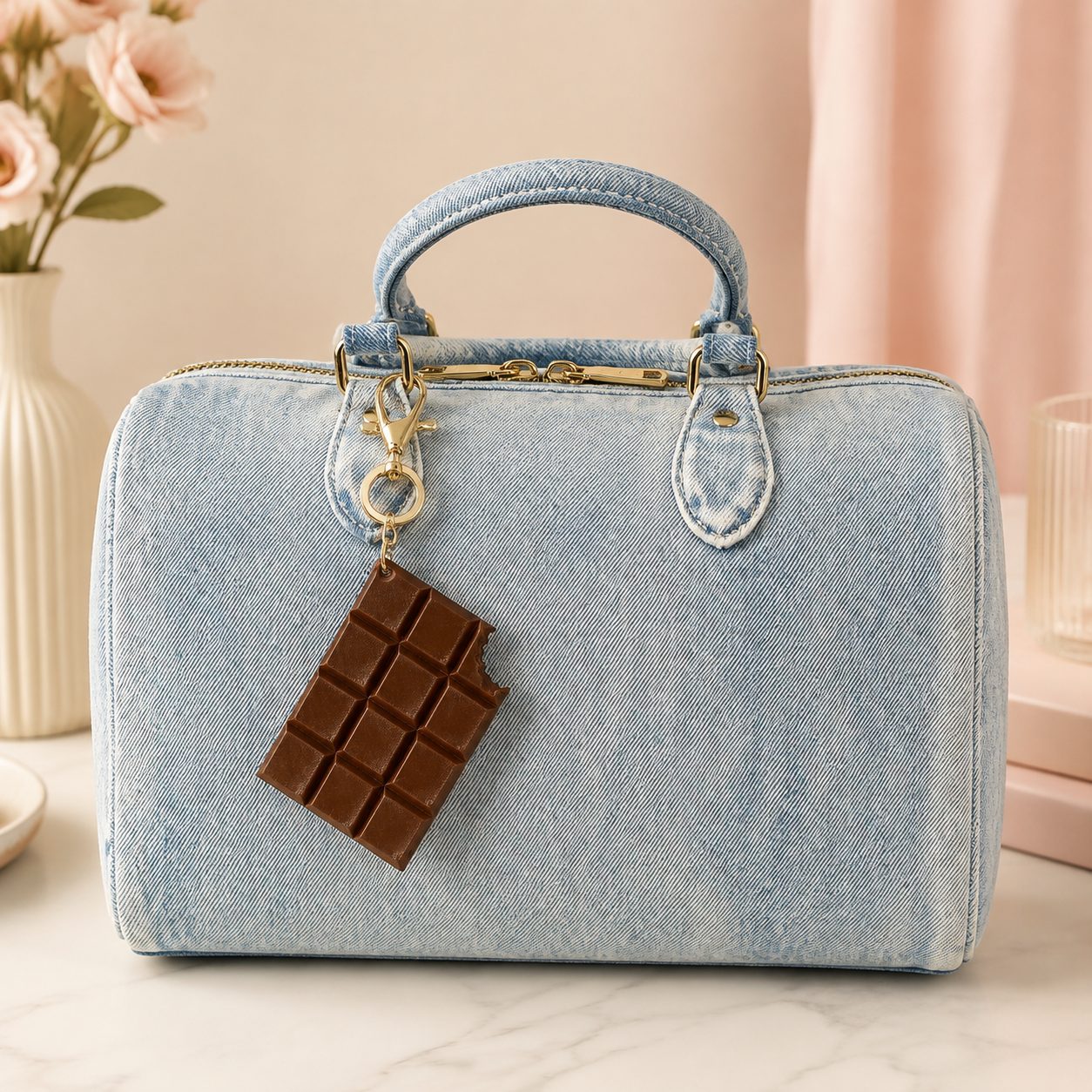 Chocolate Bar Bag Charm