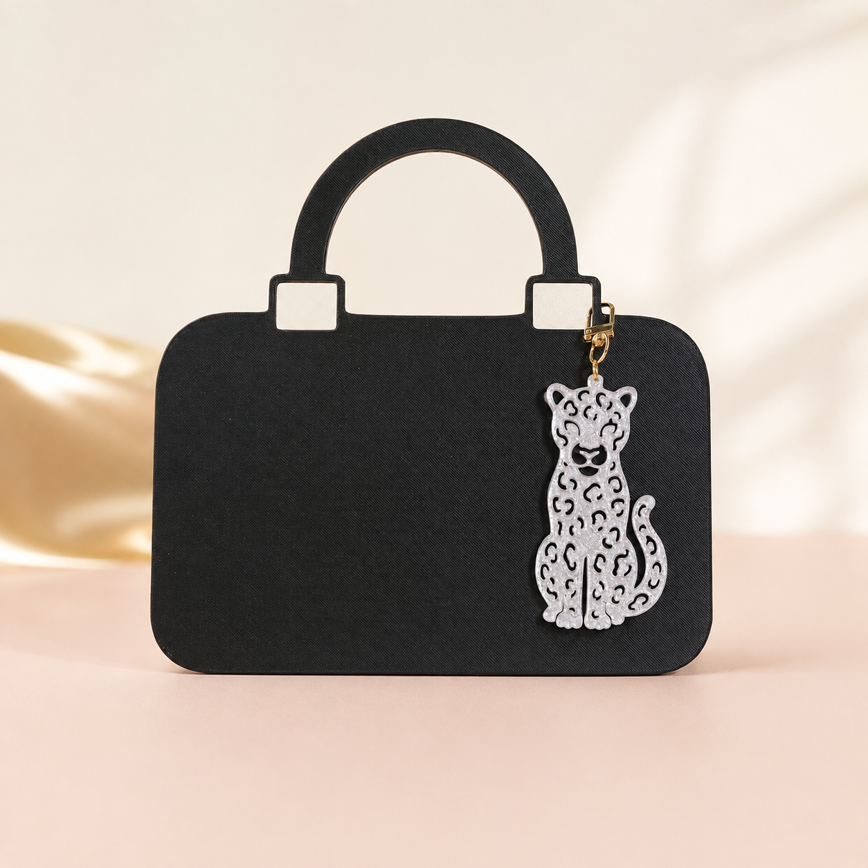 Spotted Leopard Bag Charm